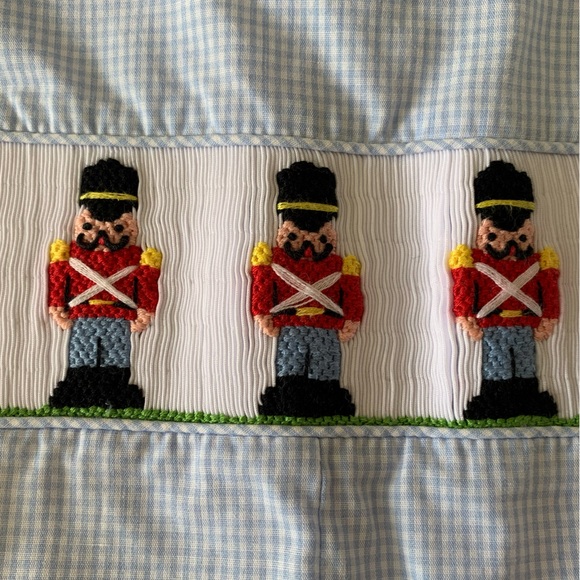 Classic Whimsy Gingham Nutcracker Longalls - Picture 2 of 4